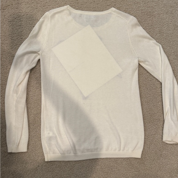 Banana Republic Ivory Crewneck Sweater with Black Bow - Picture 6 of 6